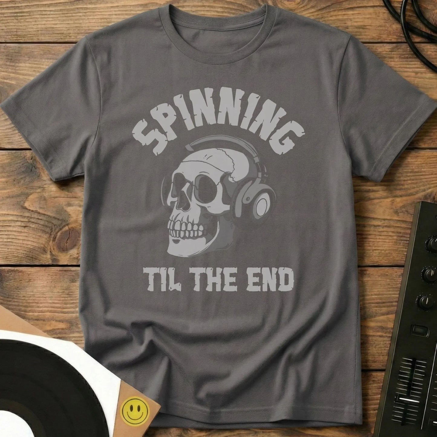 Spinning Til The End T-Shirt Charcoal / S Spinning Til The End T-Shirt
