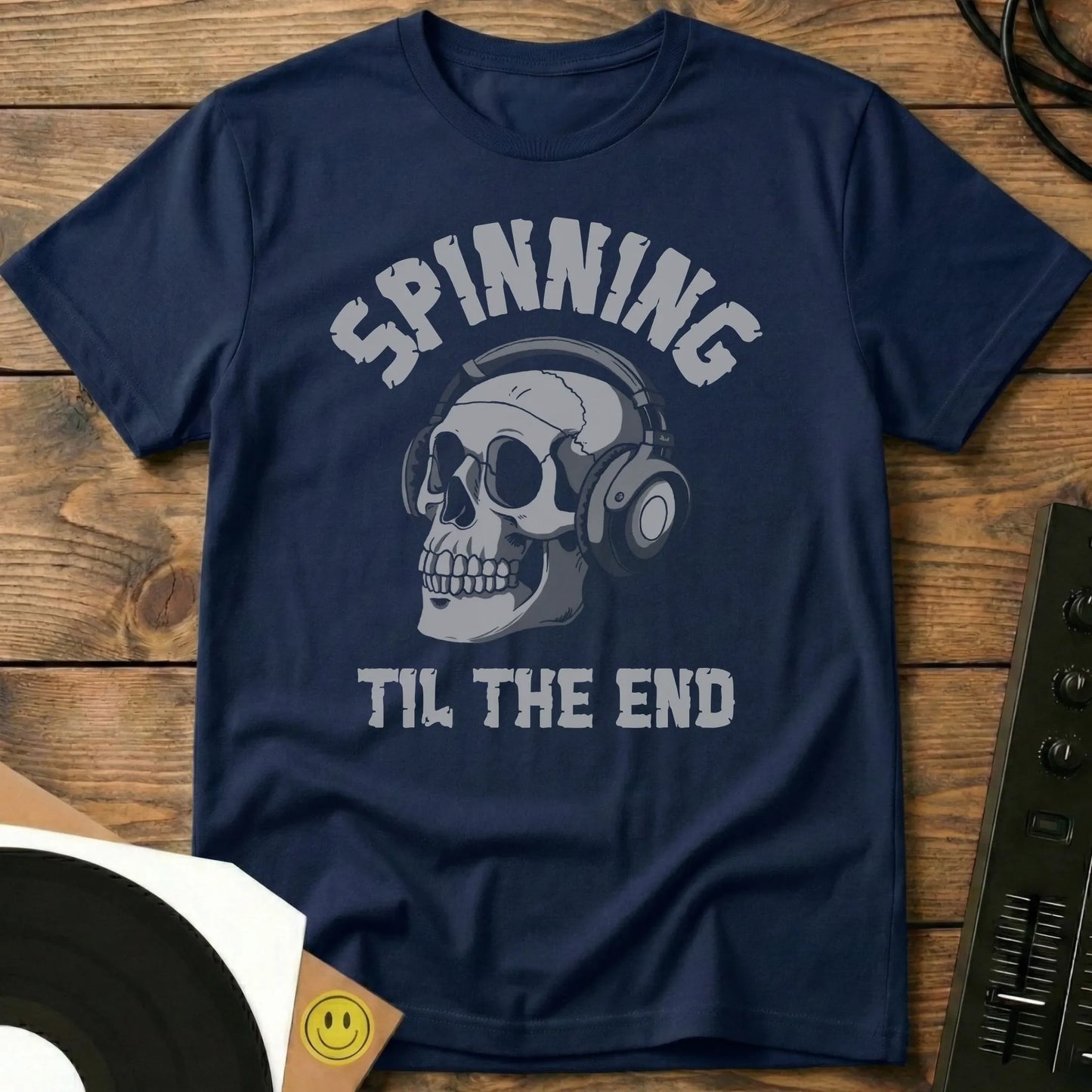 Spinning Til The End T-Shirt Navy / S Spinning Til The End T-Shirt