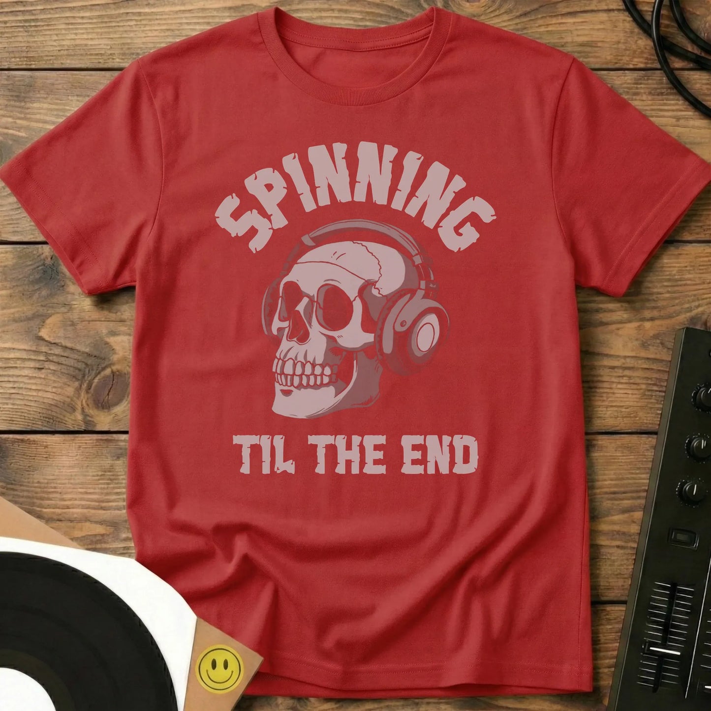 Spinning Til The End T-Shirt Red / S Spinning Til The End T-Shirt
