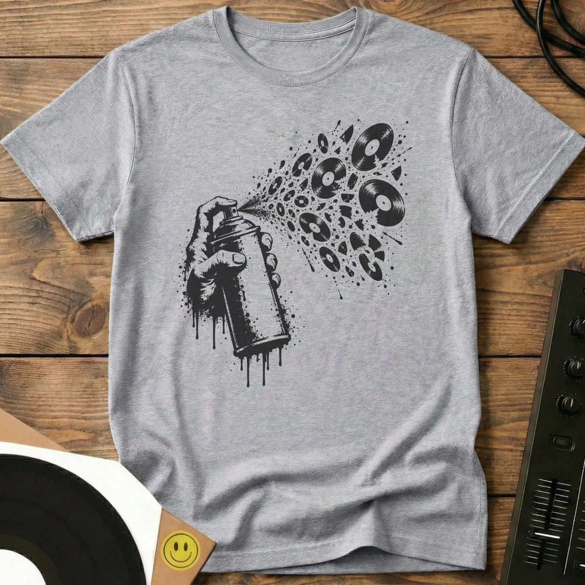 Spray Records T-Shirt Sport Grey / S Spray Records T-Shirt
