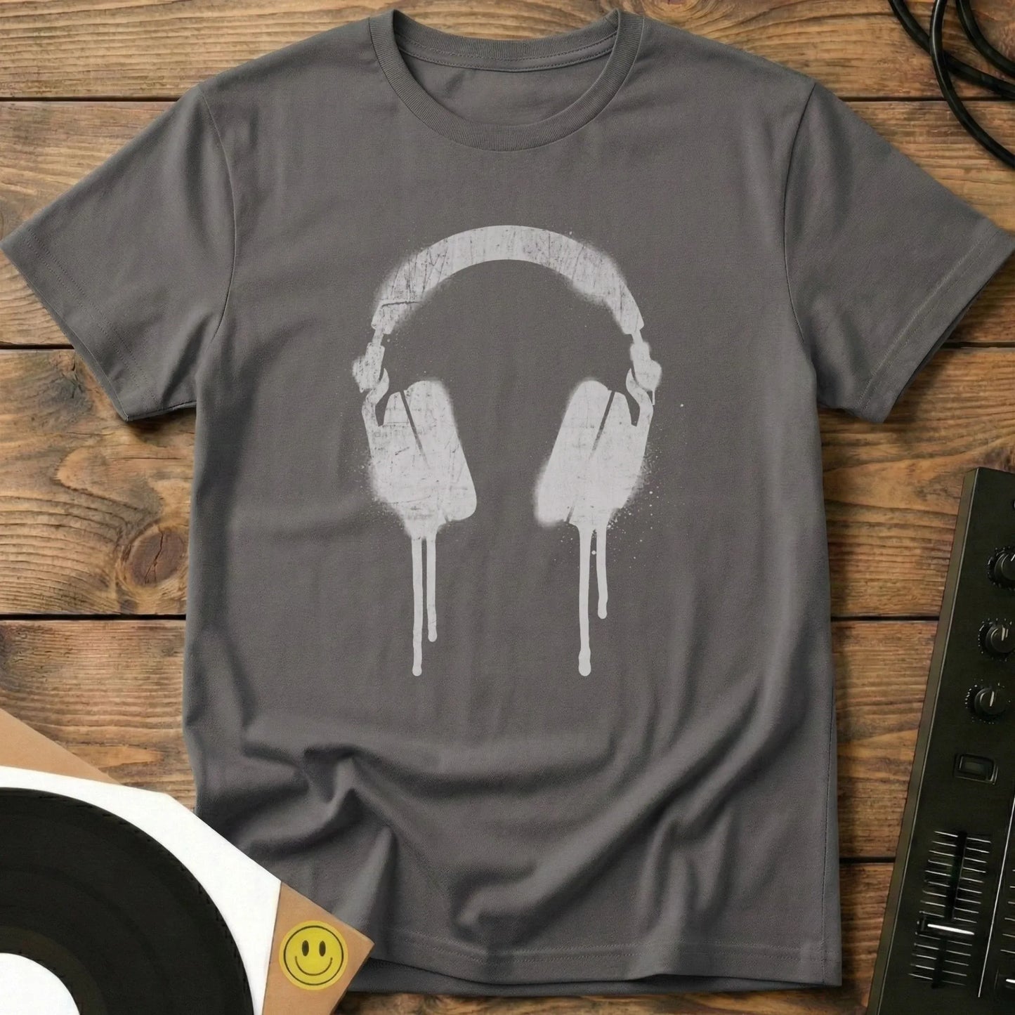 Stencil Cans T-Shirt Charcoal / S Stencil Cans T-Shirt