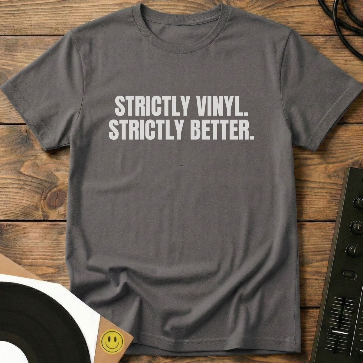 Strictly Vinyl T-Shirt Charcoal / S Strictly Vinyl T-Shirt