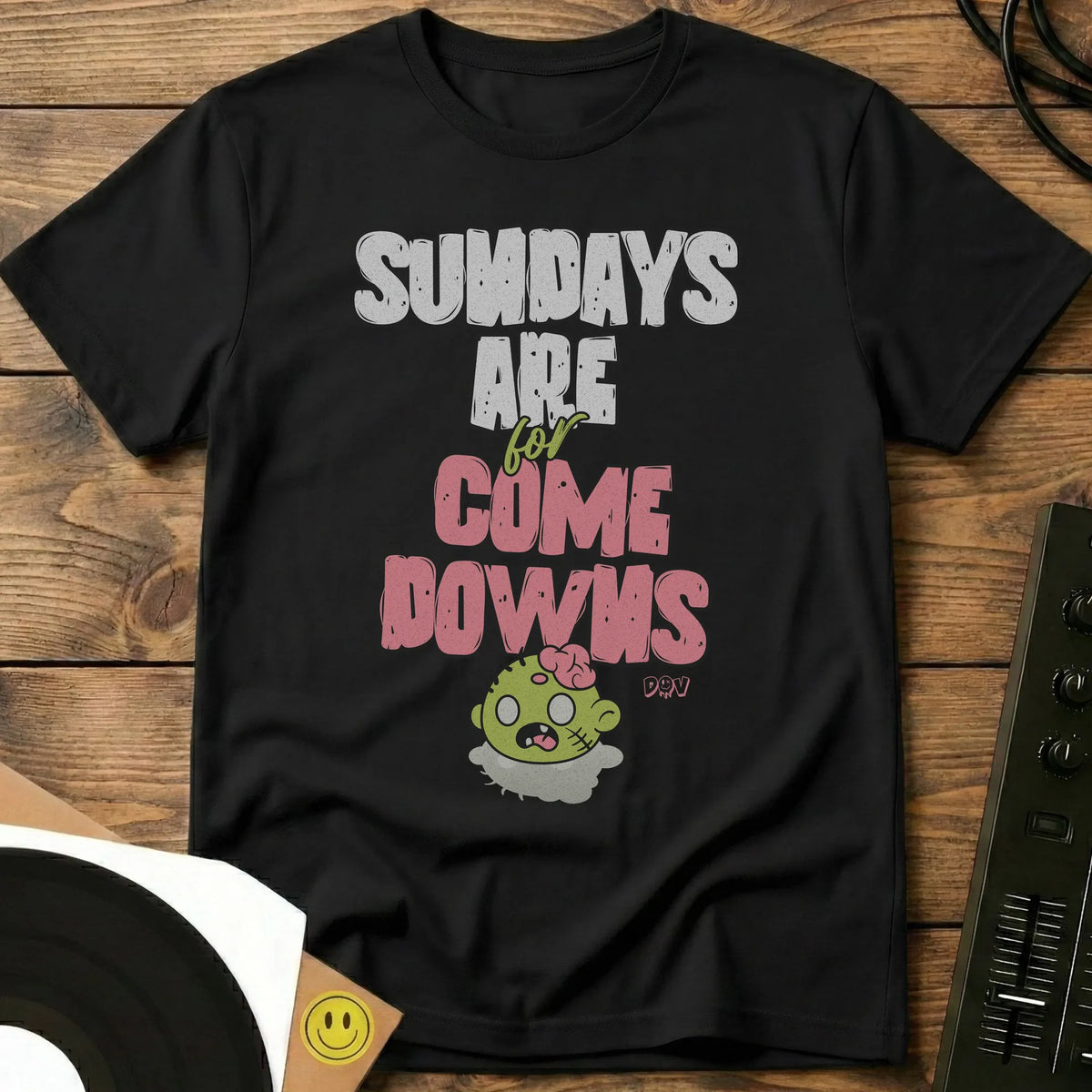 Sundays Are For Come Downs T-Shirt Black / S Sundays Are For Come Downs T-Shirt