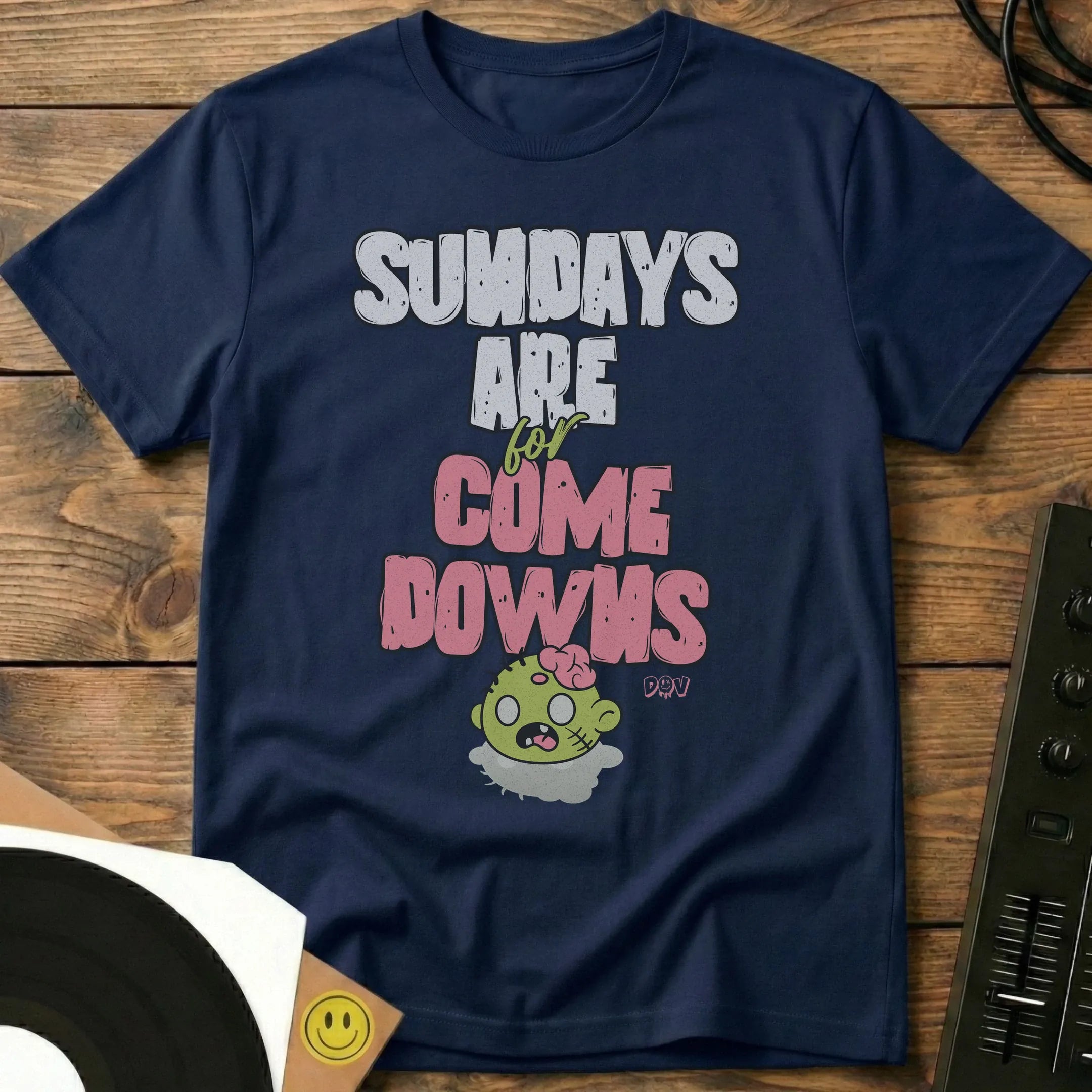 Sundays Are For Come Downs T-Shirt Navy / S Sundays Are For Come Downs T-Shirt
