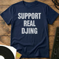 Support Real DJing T-Shirt Navy / S Support Real DJing T-Shirt