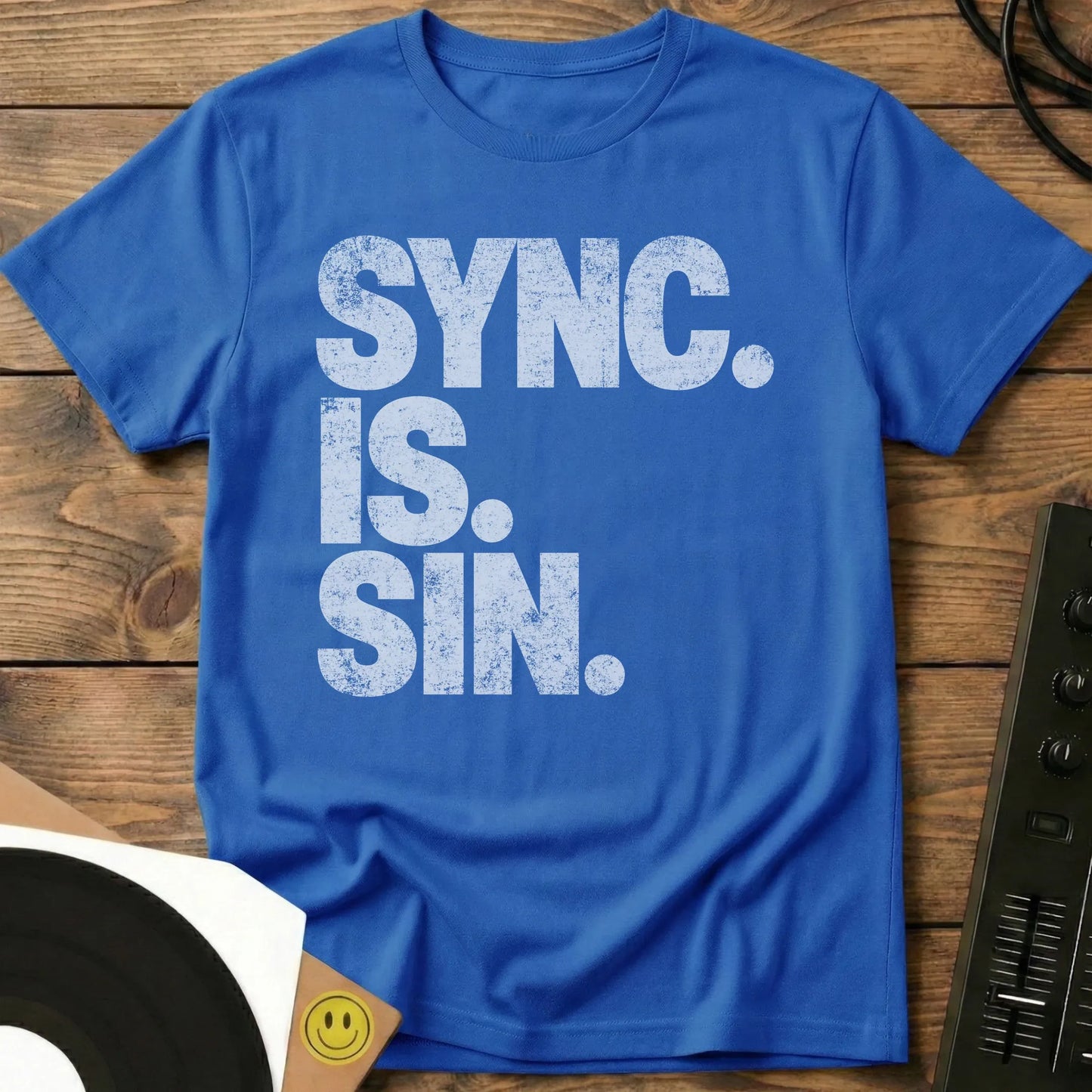 Sync Is Sin T-Shirt Royal / S Sync Is Sin T-Shirt