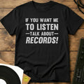 Talk About Records T-Shirt Black / S Talk About Records T-Shirt