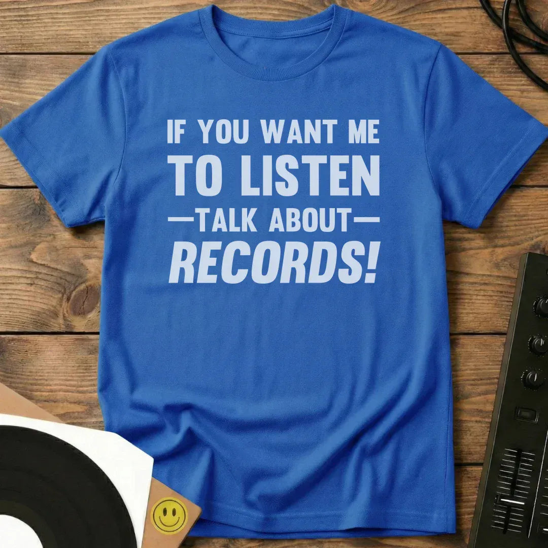 Talk About Records T-Shirt Royal / S Talk About Records T-Shirt