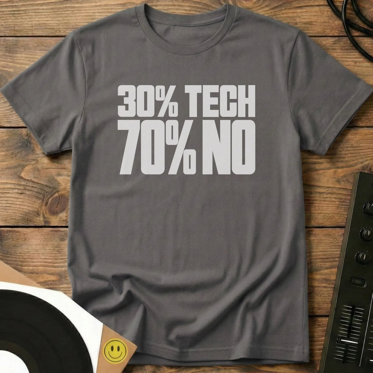 Techno Split T-Shirt Charcoal / S Techno Split T-Shirt