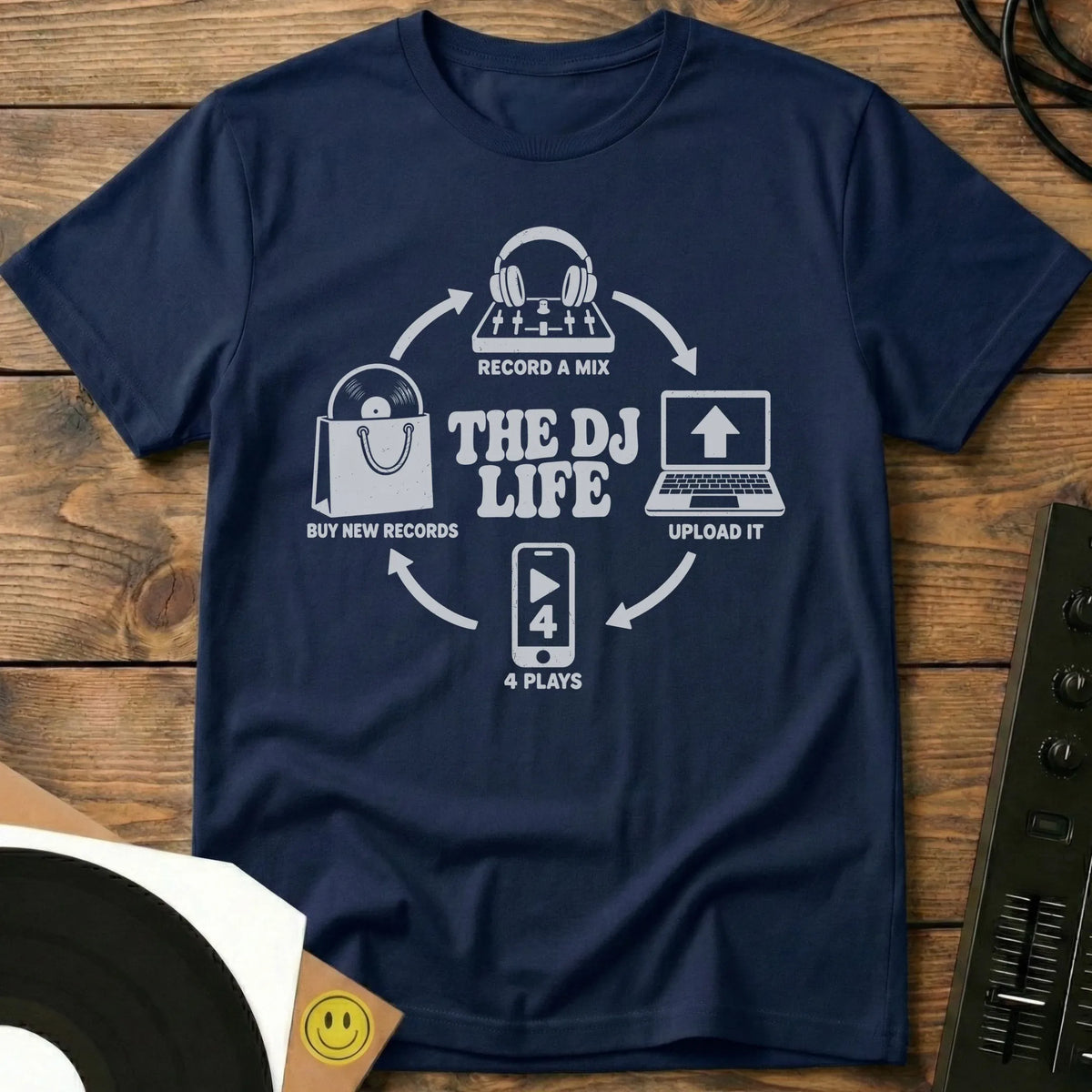 The DJ Life T-Shirt Navy / S The DJ Life T-Shirt