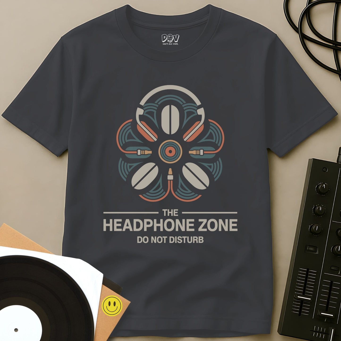 The Headphone Zone T-Shirt Charcoal / S The Headphone Zone T-Shirt