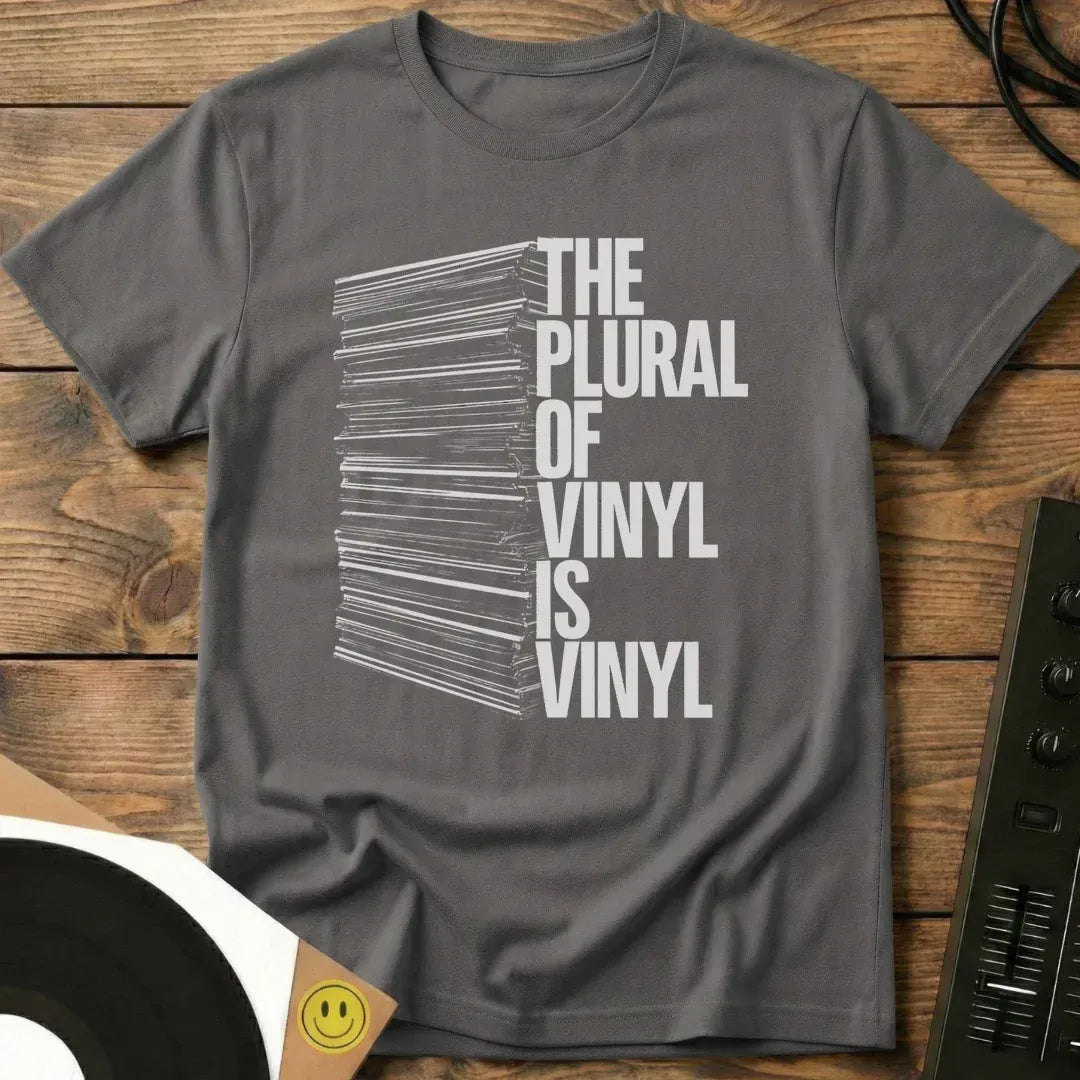 The Plural Of Vinyl T-Shirt Charcoal / S The Plural Of Vinyl T-Shirt