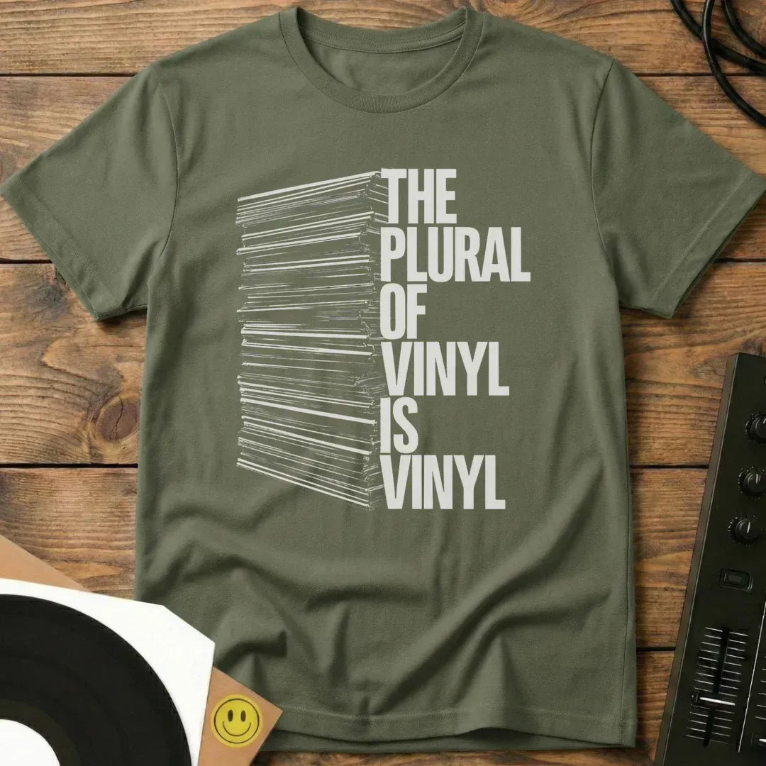 The Plural Of Vinyl T-Shirt Military Green / S The Plural Of Vinyl T-Shirt