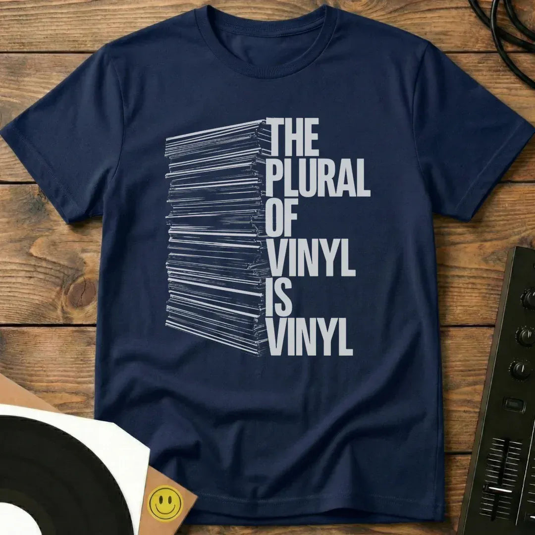The Plural Of Vinyl T-Shirt Navy / S The Plural Of Vinyl T-Shirt