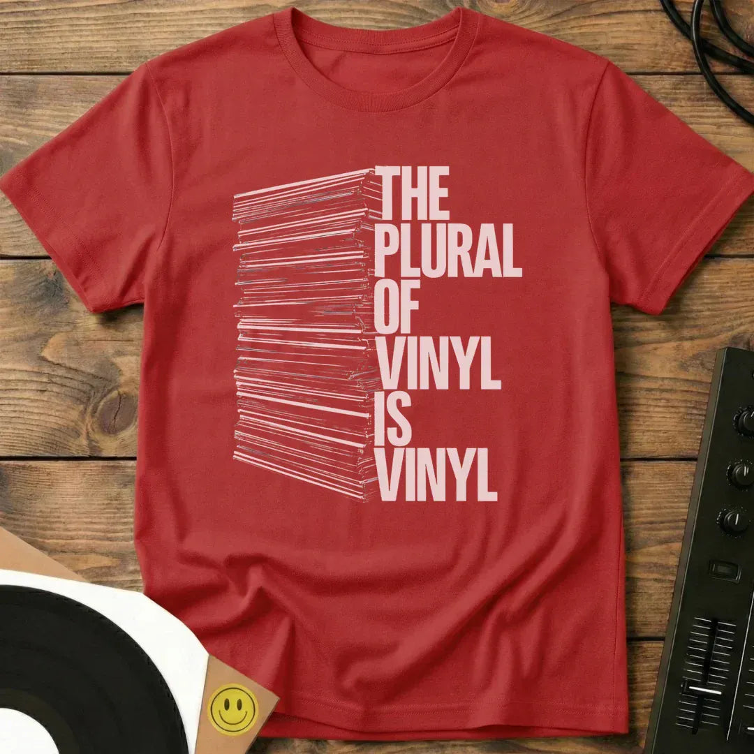 The Plural Of Vinyl T-Shirt Red / S The Plural Of Vinyl T-Shirt