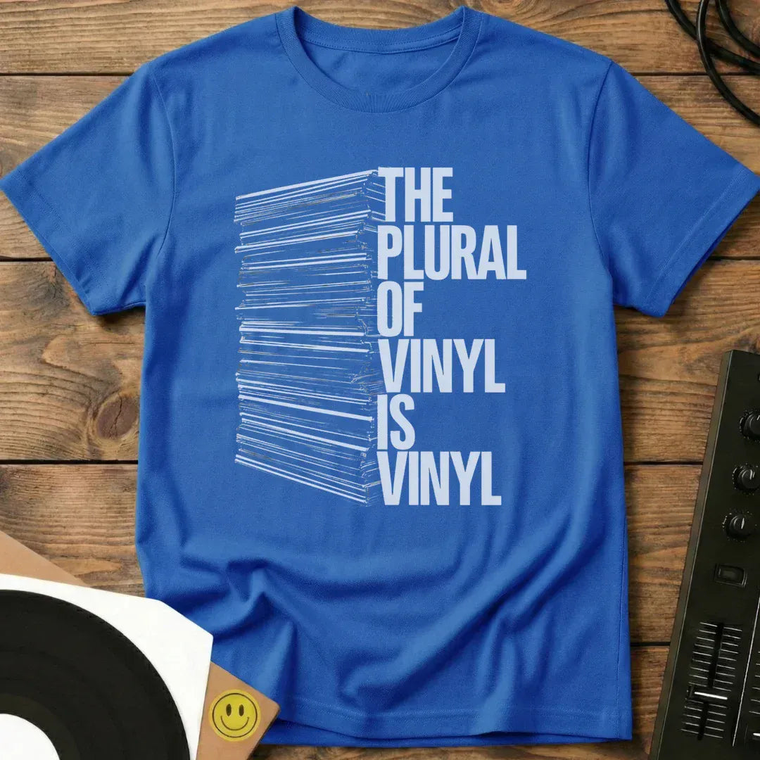 The Plural Of Vinyl T-Shirt Royal / S The Plural Of Vinyl T-Shirt