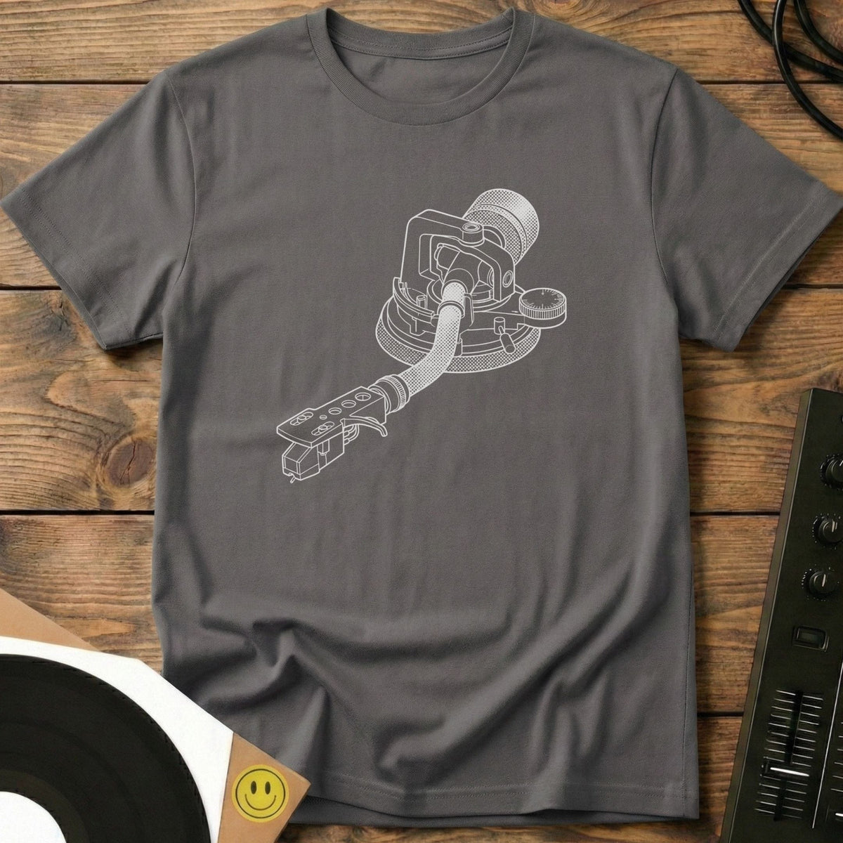 The Tonearm T-Shirt Charcoal / S The Tonearm T-Shirt
