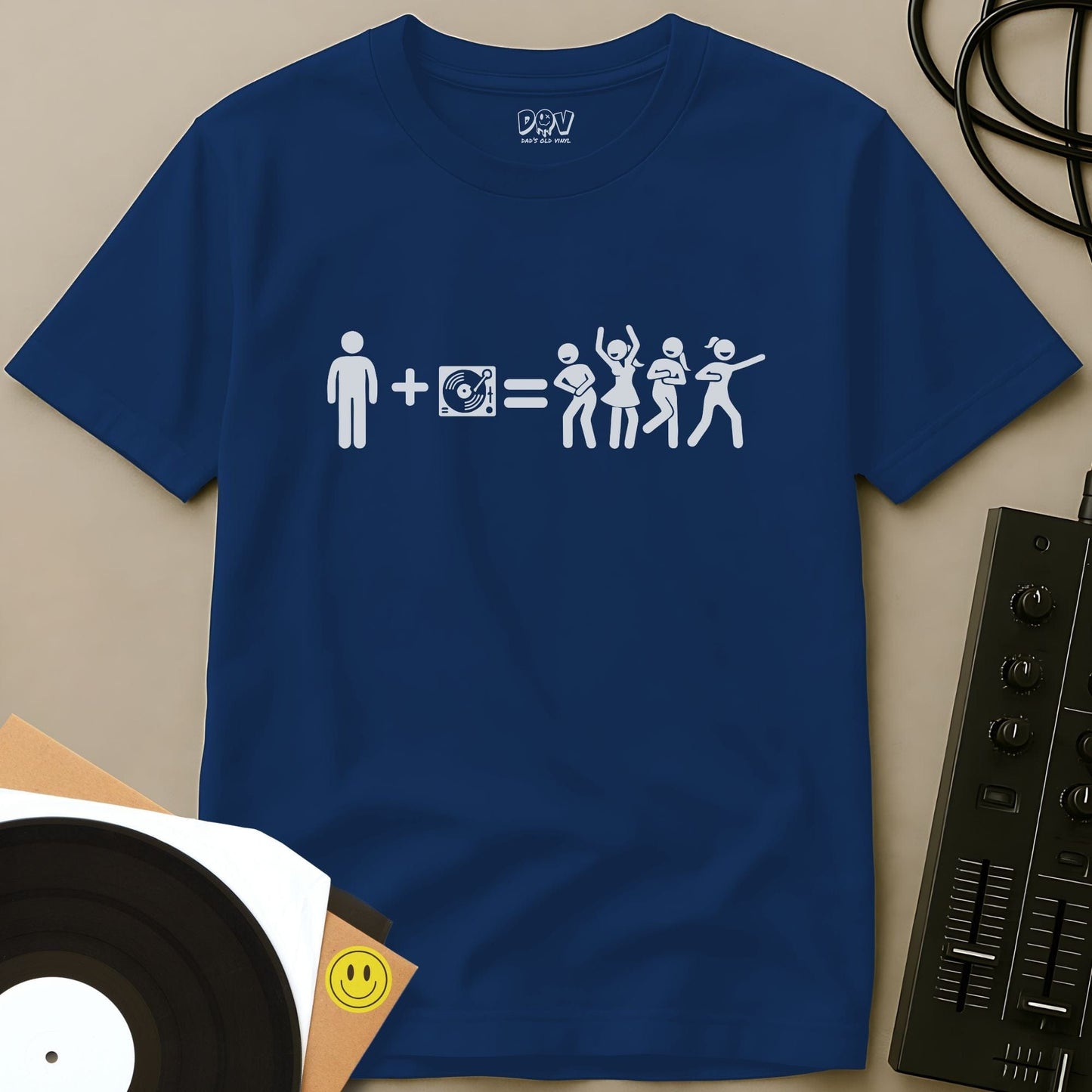 The Turntable Effect T-Shirt Royal / S The Turntable Effect T-Shirt