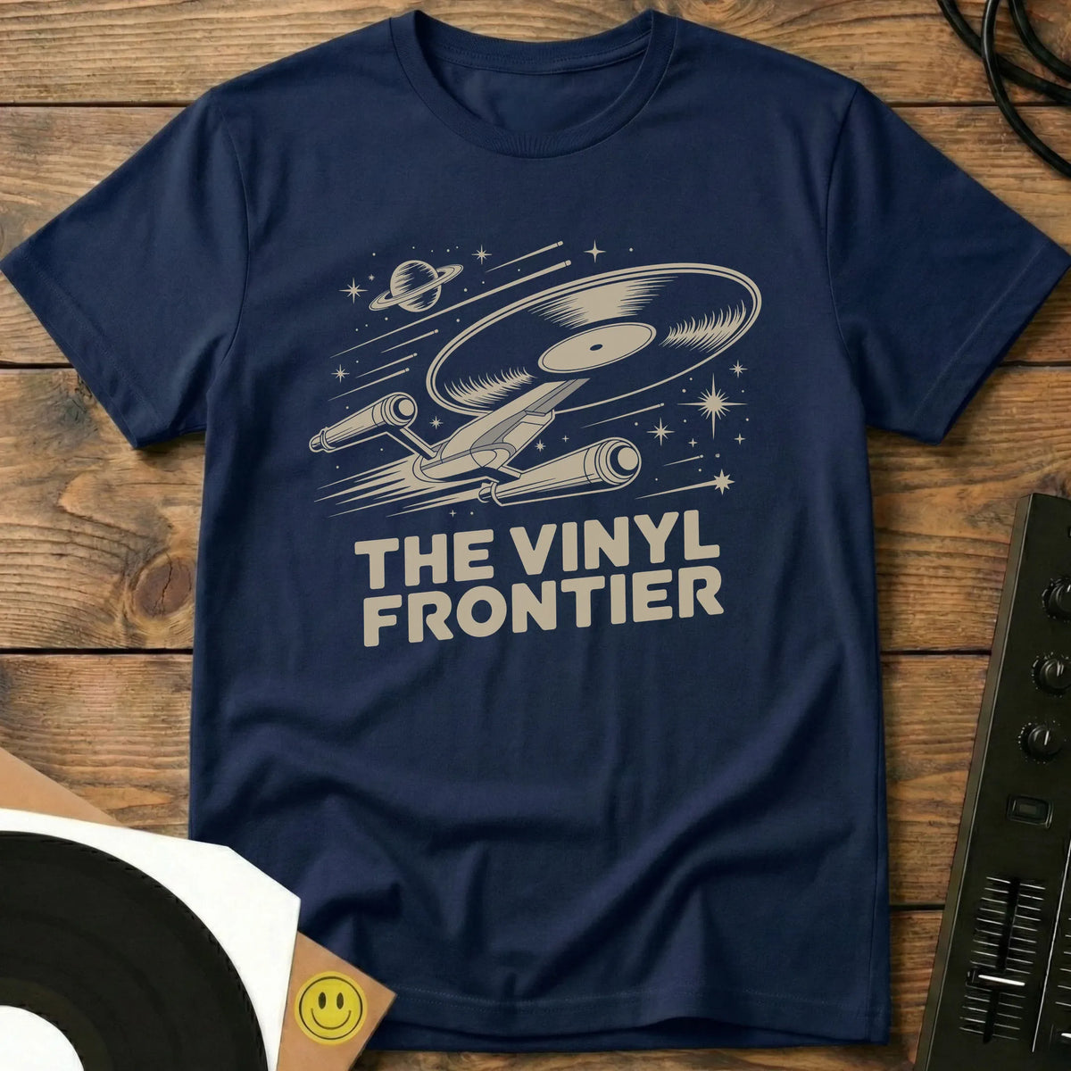 The Vinyl Frontier T-Shirt Navy / S The Vinyl Frontier T-Shirt