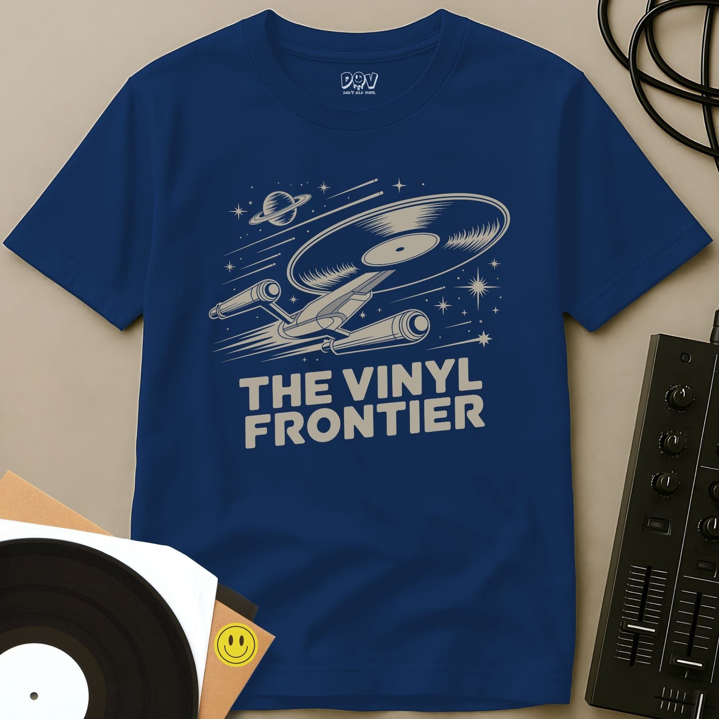 The Vinyl Frontier T-Shirt Royal / S The Vinyl Frontier T-Shirt