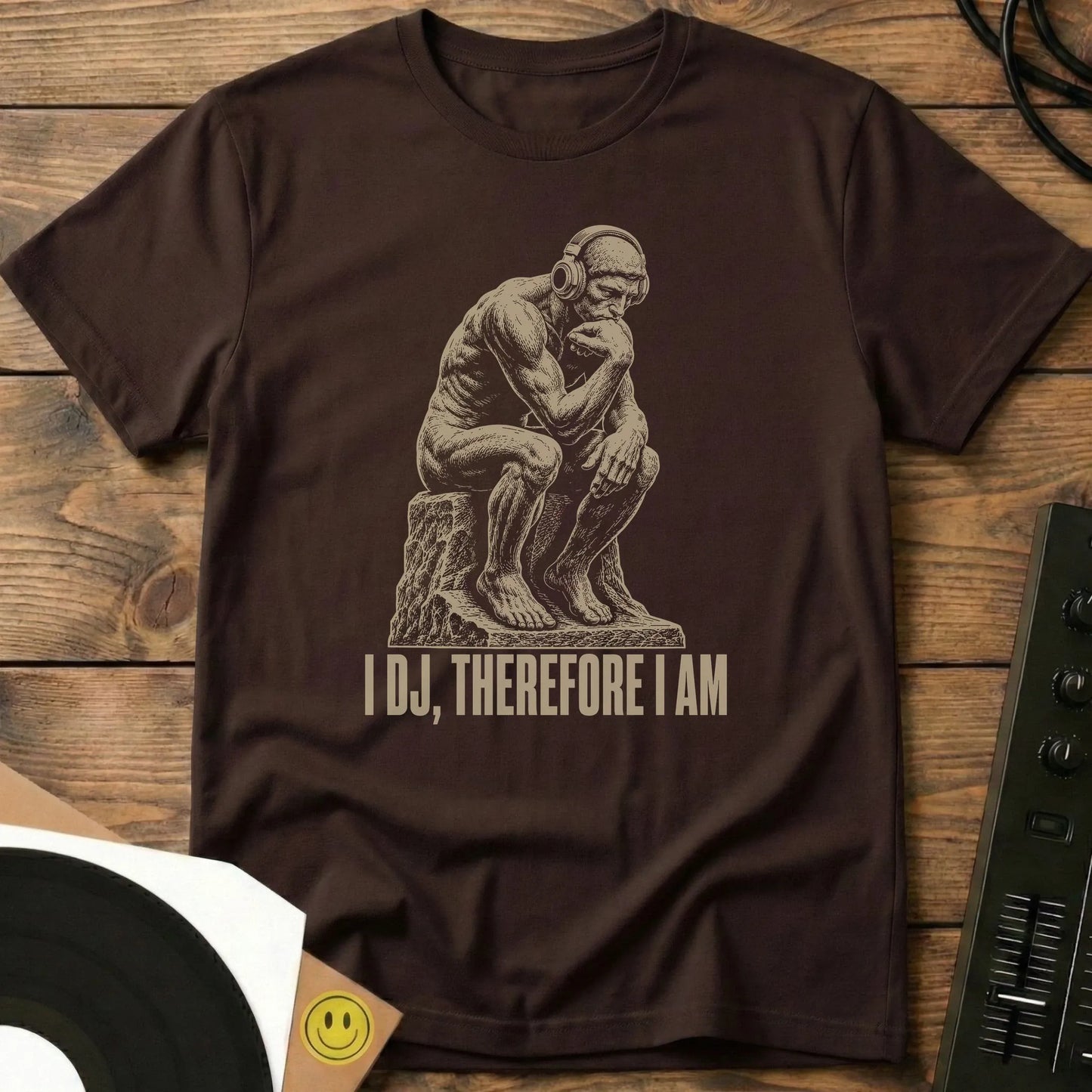Therefore I Am T-Shirt Dark Chocolate / S Therefore I Am T-Shirt