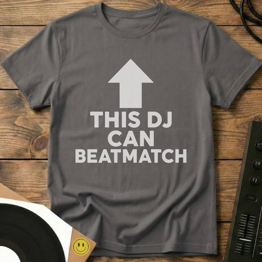 This DJ Can Beatmatch t-shirt in Charcoal