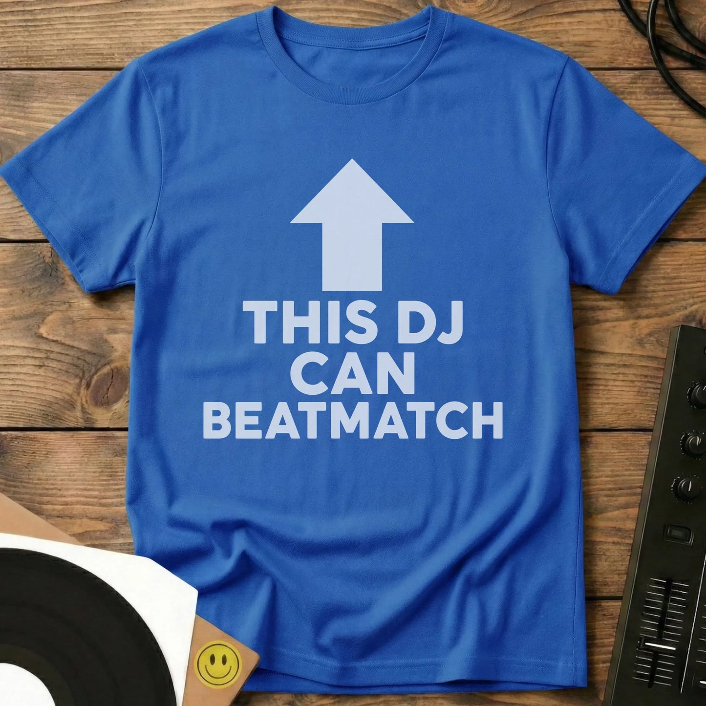 This DJ Can Beatmatch T-Shirt Royal / S This DJ Can Beatmatch T-Shirt
