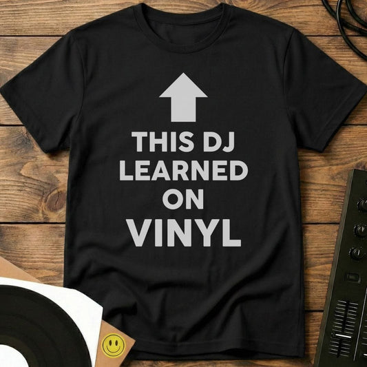 This DJ Learned On Vinyl T-Shirt Black / S This DJ Learned On Vinyl T-Shirt