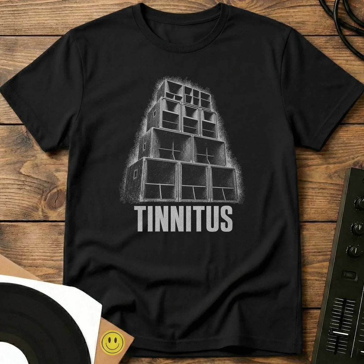 Tinnitus Speaker Stack T-Shirt Black / S Tinnitus Speaker Stack T-Shirt