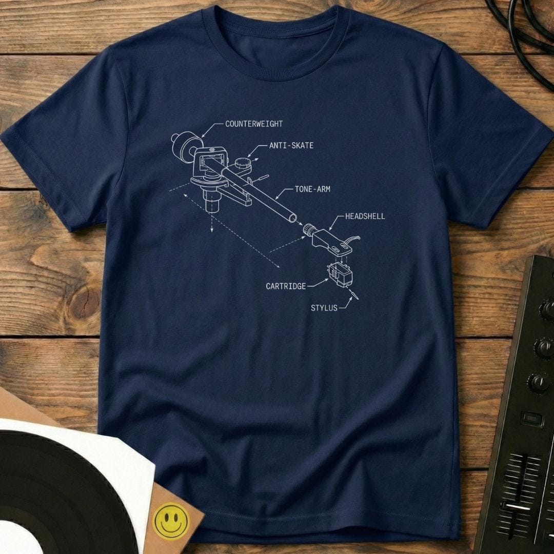 Tone Arm Diagram T-Shirt Navy / S Tone Arm Diagram T-Shirt