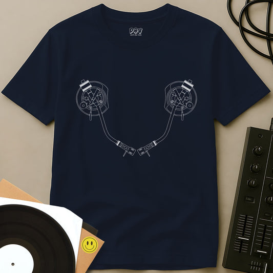 Tone Arm Smile T-Shirt Navy / S Tone Arm Smile T-Shirt