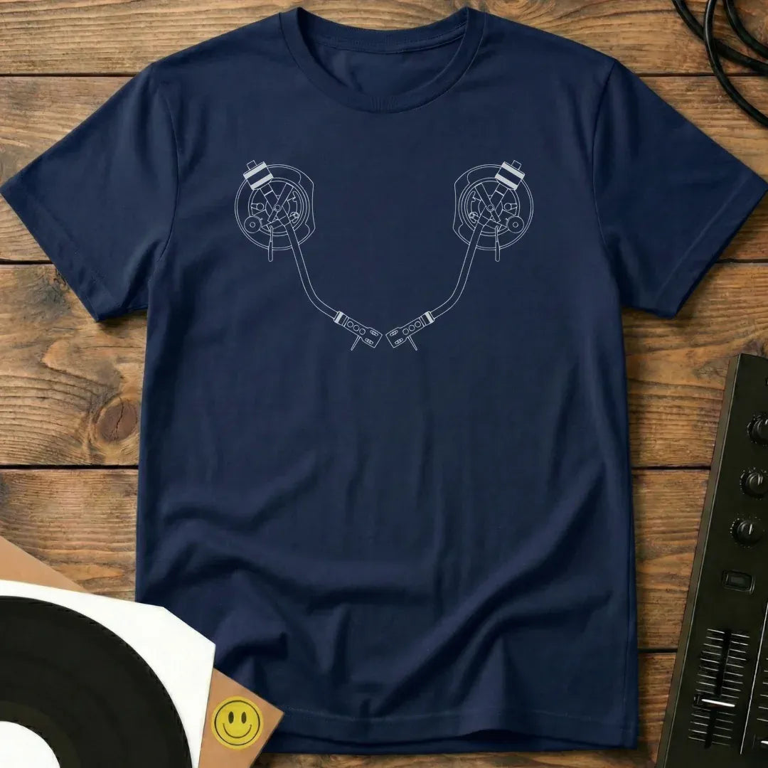 Tone Arm Smile T-Shirt Navy / S Tone Arm Smile T-Shirt