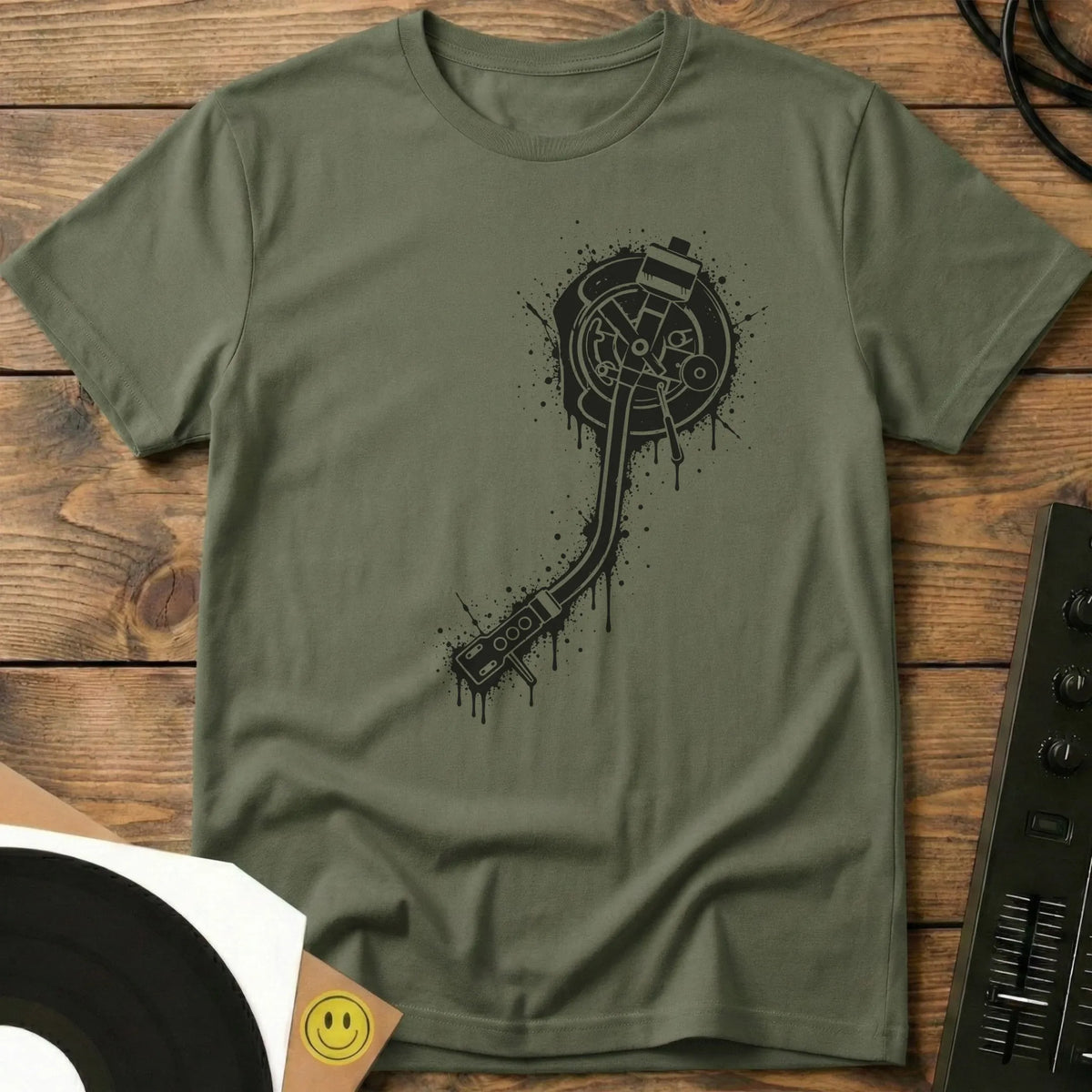 Tonearm Ink T-Shirt Military Green / S Tonearm Ink T-Shirt