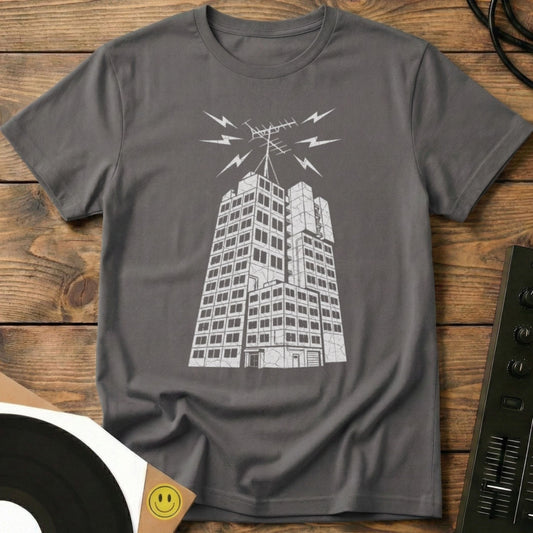 Tower Block Radio T-Shirt Charcoal / S Tower Block Radio T-Shirt