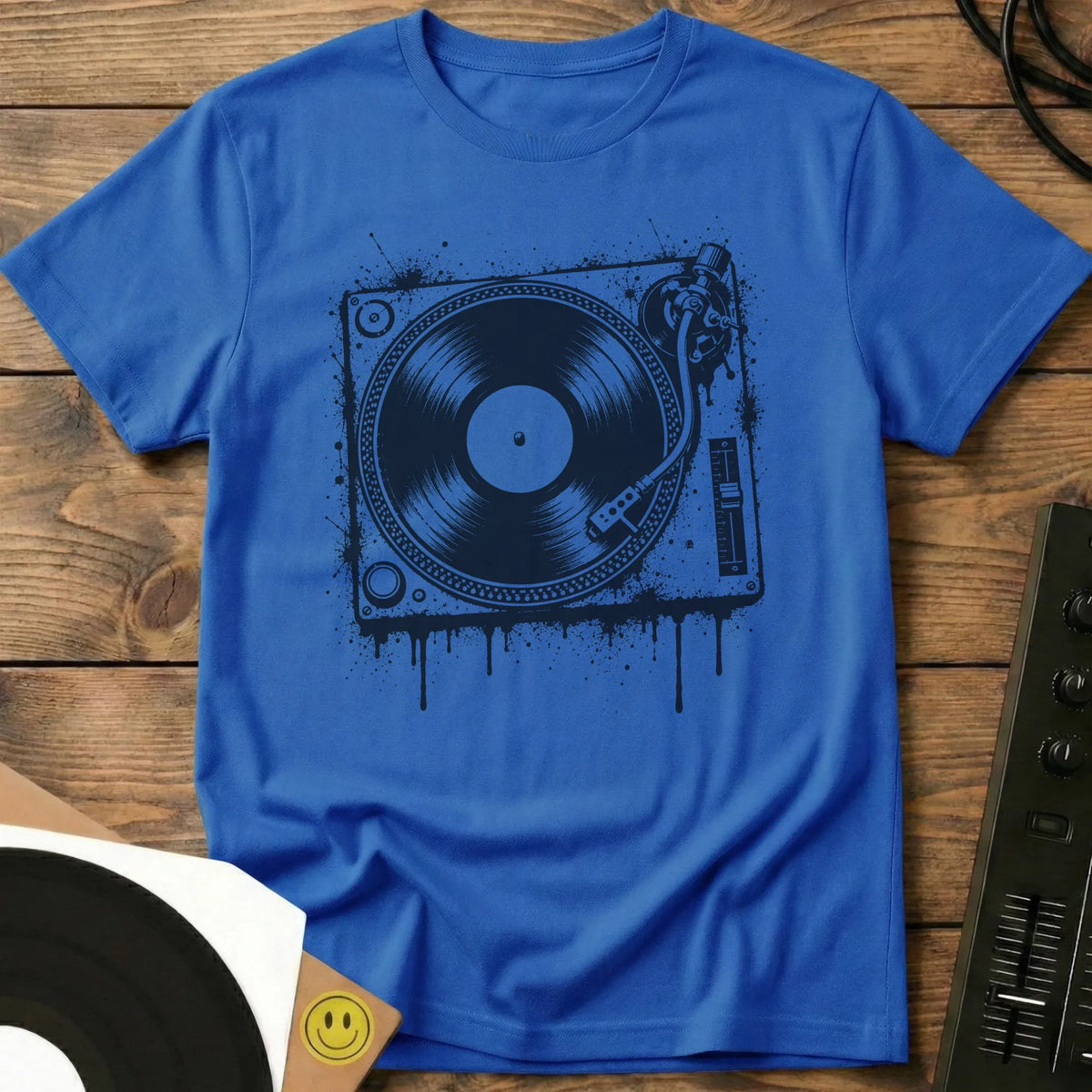 Turntable Drip T-Shirt Royal / S Turntable Drip T-Shirt