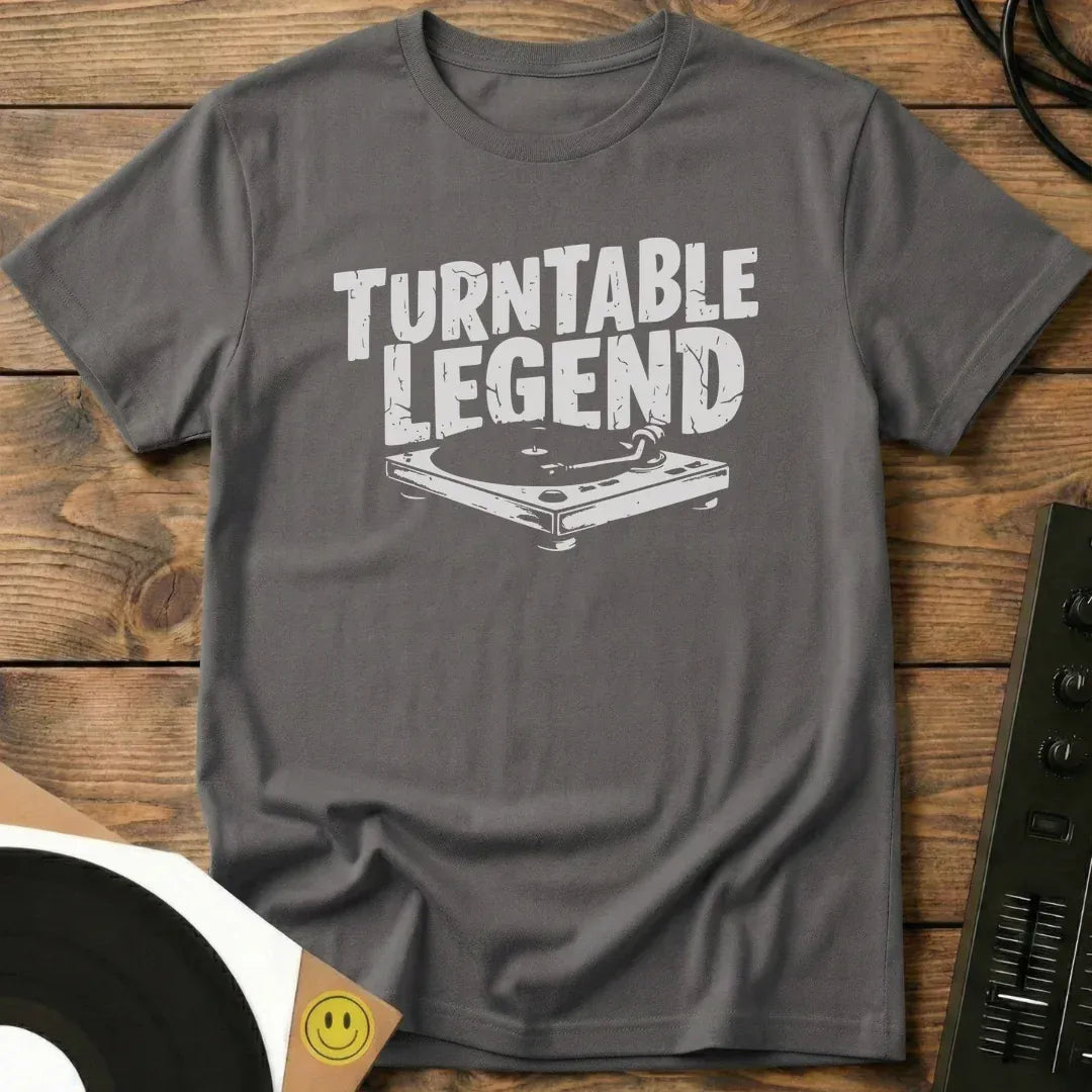 Turntable Legend T-Shirt Charcoal / S Turntable Legend T-Shirt