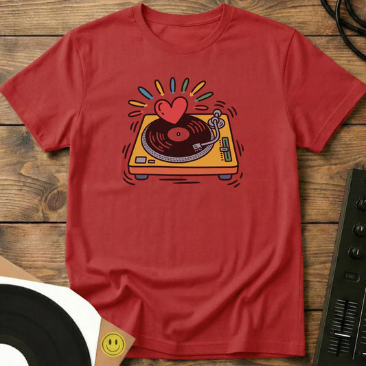 Turntable of Love T-Shirt Red / S Turntable of Love T-Shirt