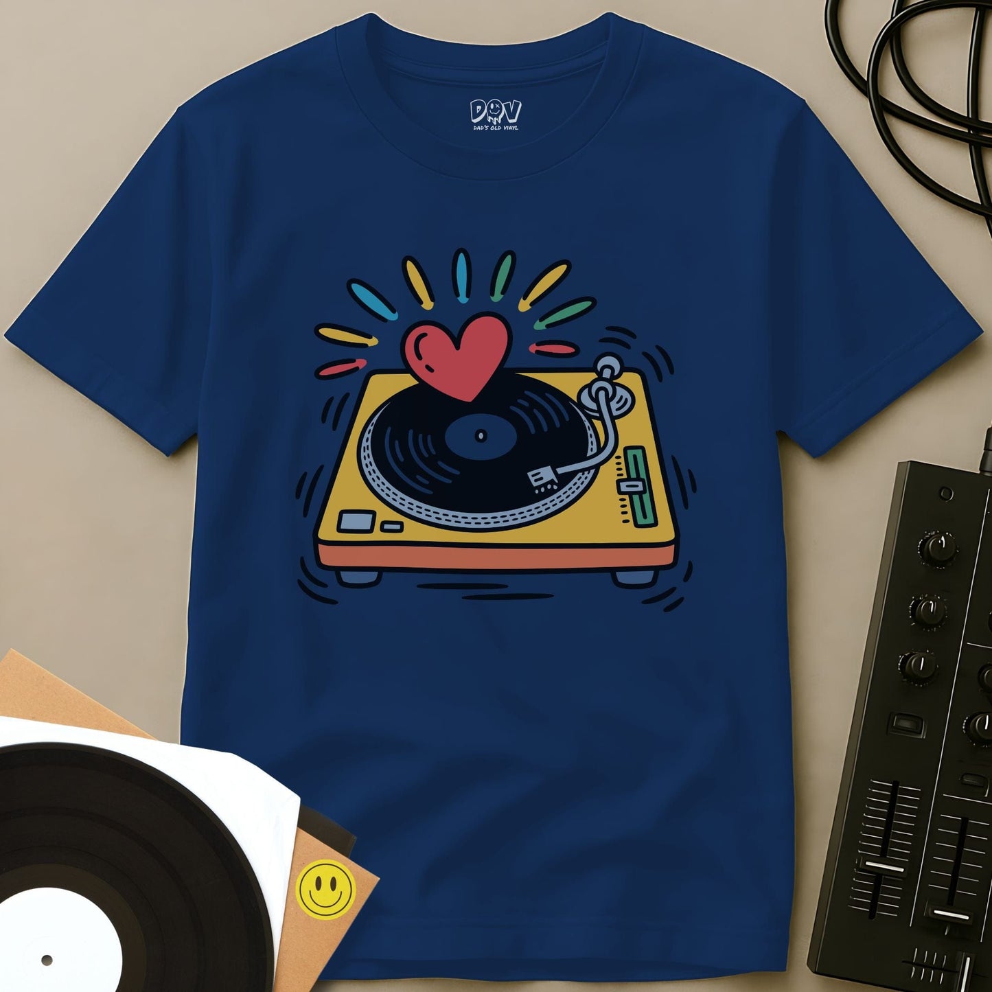 Turntable of Love T-Shirt Royal / S Turntable of Love T-Shirt