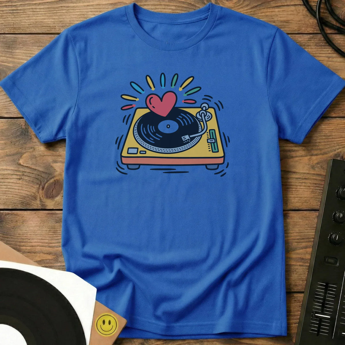 Turntable of Love T-Shirt Royal / S Turntable of Love T-Shirt