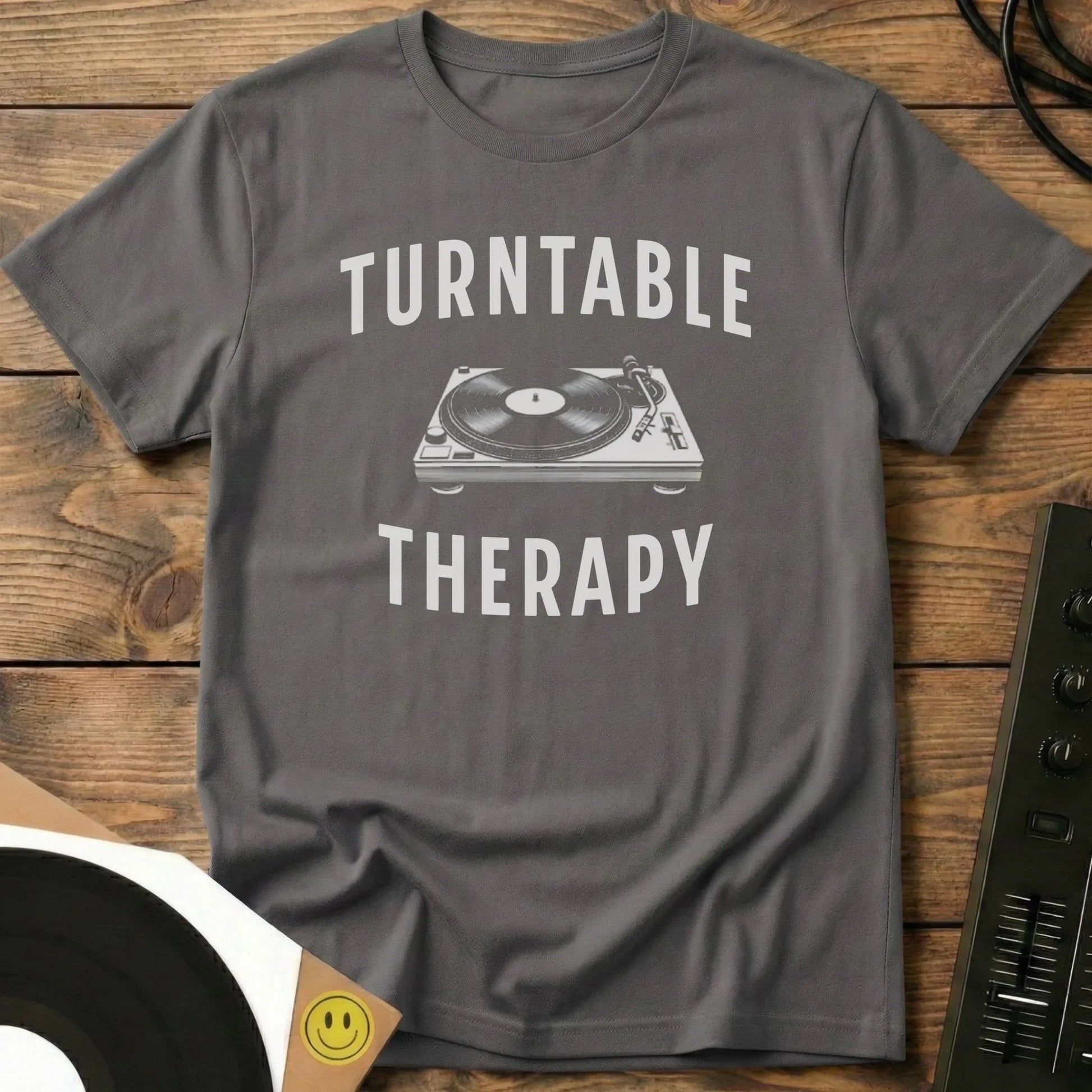 Turntable Therapy T-Shirt Charcoal / S Turntable Therapy T-Shirt