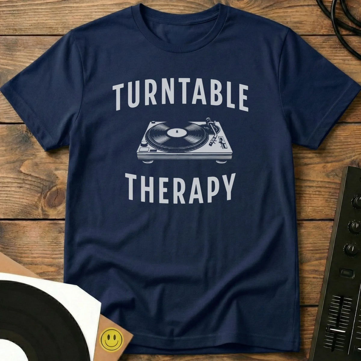 Turntable Therapy T-Shirt Navy / S Turntable Therapy T-Shirt