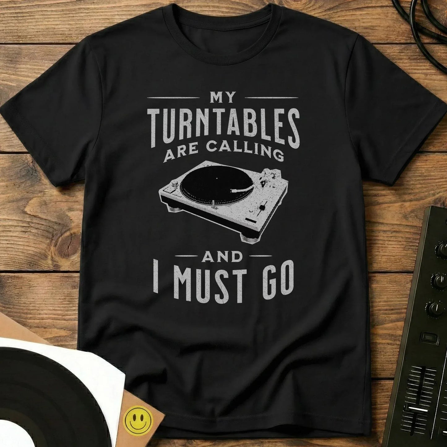 Turntables Are Calling T-Shirt Black / S Turntables Are Calling T-Shirt
