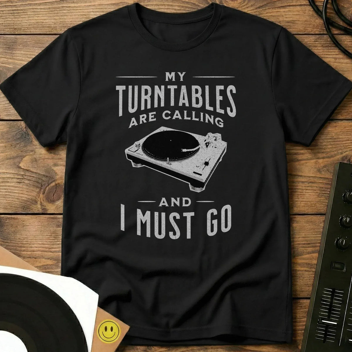Turntables Are Calling T-Shirt Black / S Turntables Are Calling T-Shirt