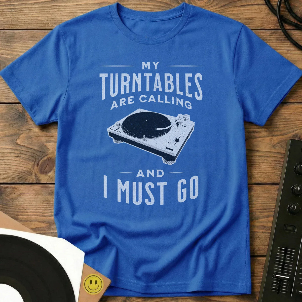 Turntables Are Calling T-Shirt Royal / S Turntables Are Calling T-Shirt