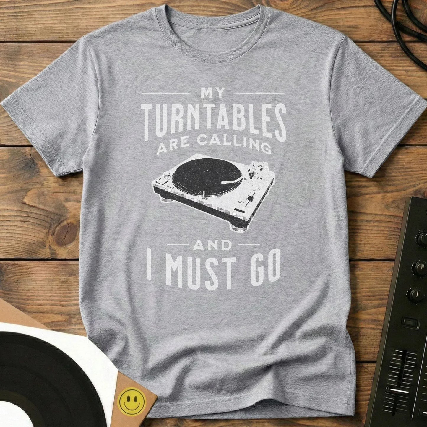 Turntables Are Calling T-Shirt Sport Grey / S Turntables Are Calling T-Shirt