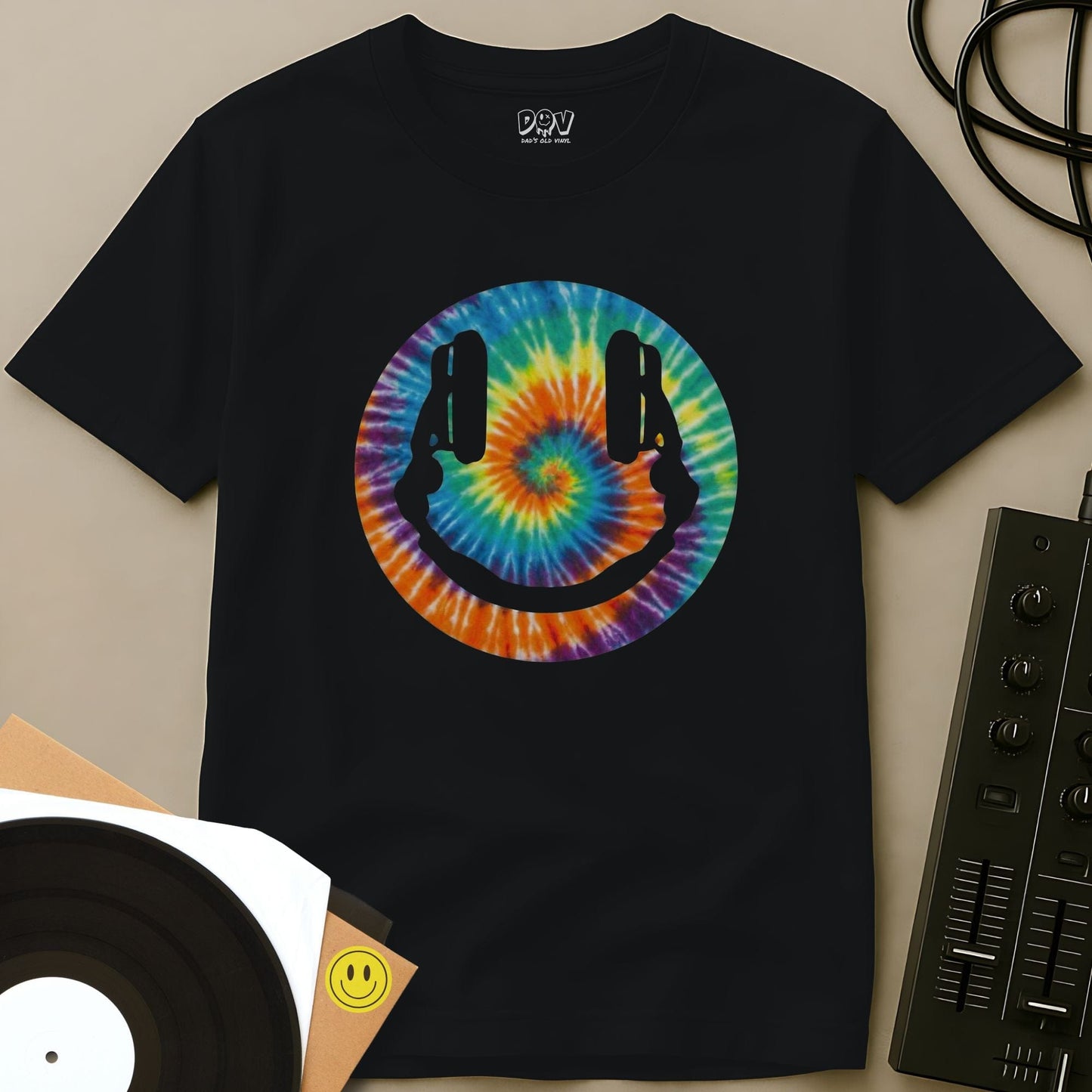 Tye Smiley DJ T-Shirt Black / S Tye Smiley DJ T-Shirt