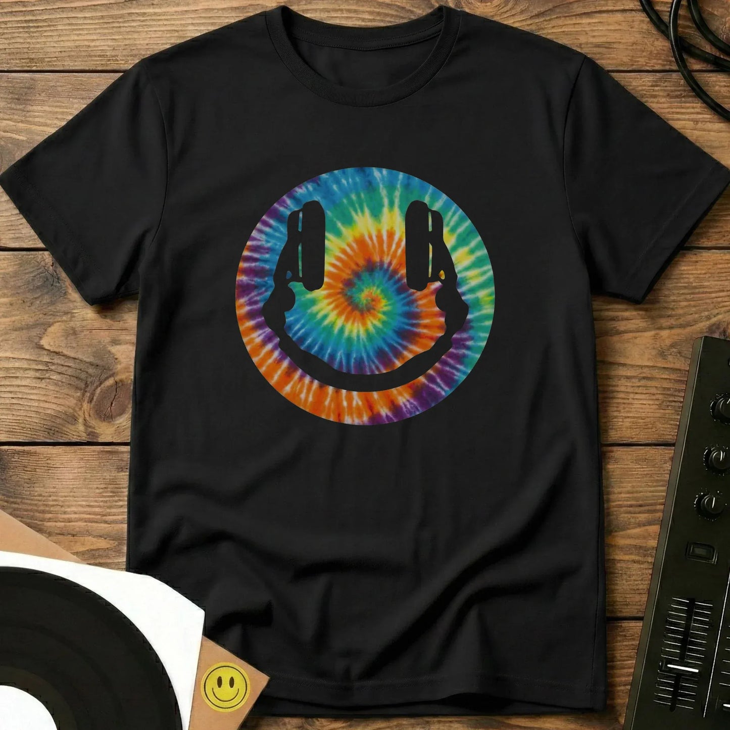 Tye Smiley DJ T-Shirt Black / S Tye Smiley DJ T-Shirt