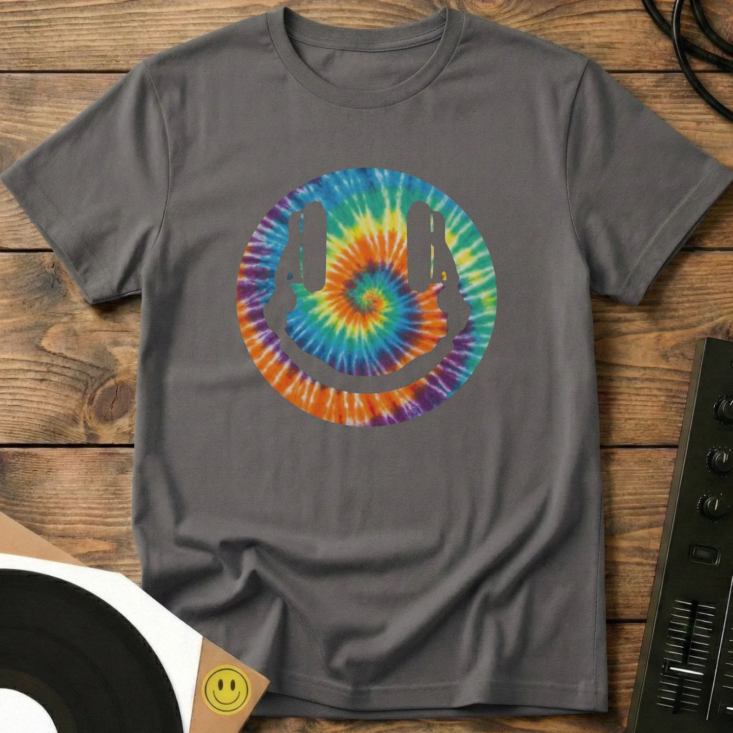 Tye Smiley DJ T-Shirt Charcoal / S Tye Smiley DJ T-Shirt