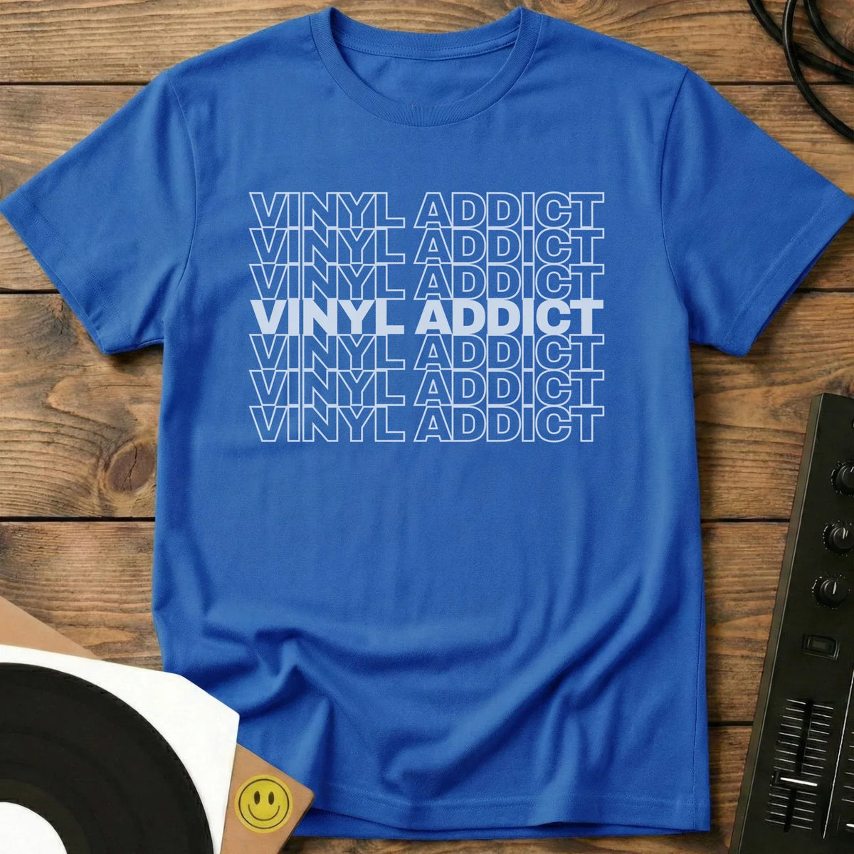Vinyl Addict T-Shirt Royal / S Vinyl Addict T-Shirt