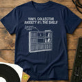 Vinyl Collector Anxiety T-Shirt Navy / S Vinyl Collector Anxiety T-Shirt